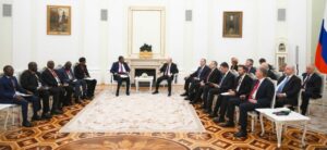 Touadéra et Poutine à Kremlin