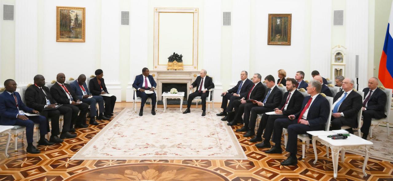 Touadéra et Poutine à Kremlin