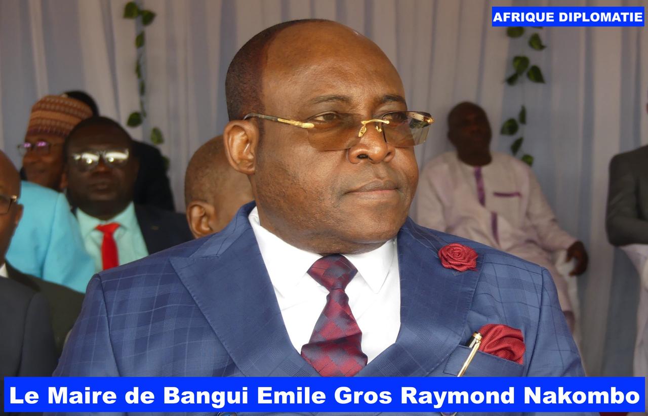Le maire de Bangui, Emile Gros Raymond Nakombo