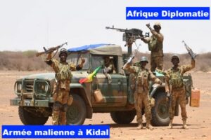 Armée malienne á Kidal dans le nord du Mali