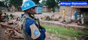 Un Casque bleu onusien en Centrafrique