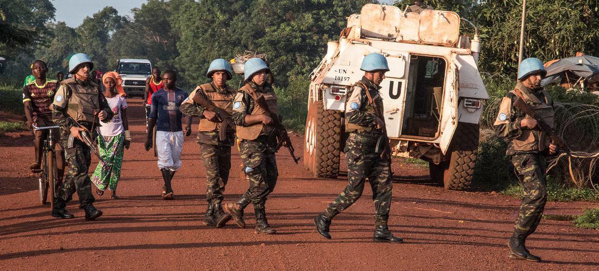 Les Casques bleus de l'ONU en Centrafrique