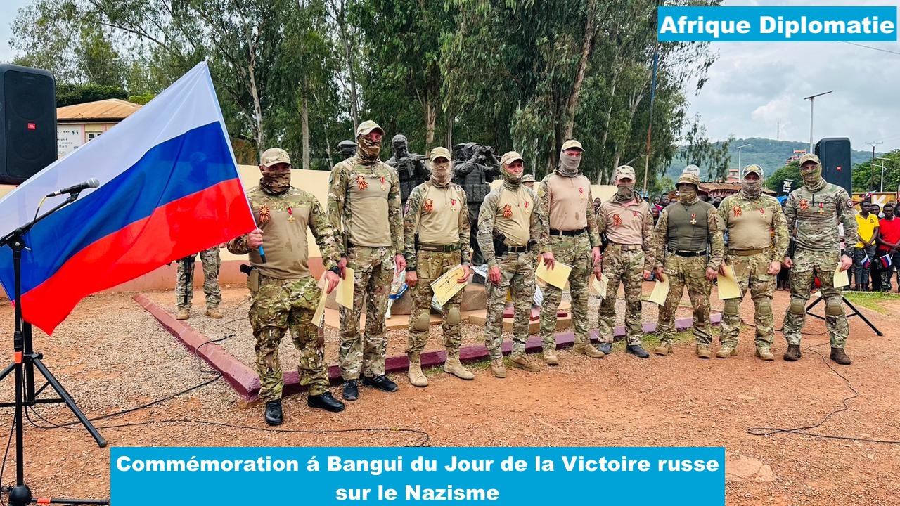Célébration à Bangui de la victoire russe sur le nazisme allemand