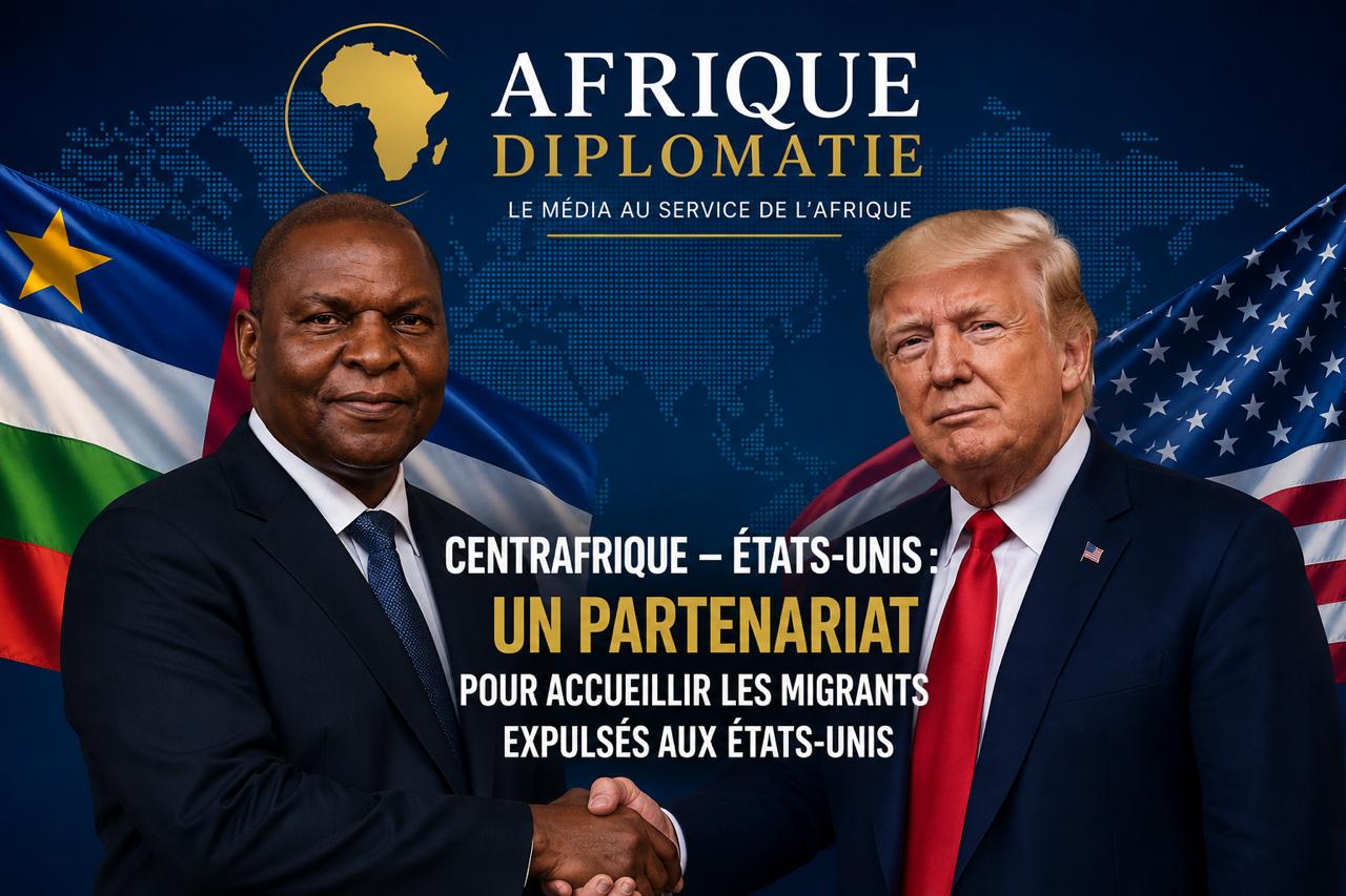 Faustin Archange Touadera et Donald Trump