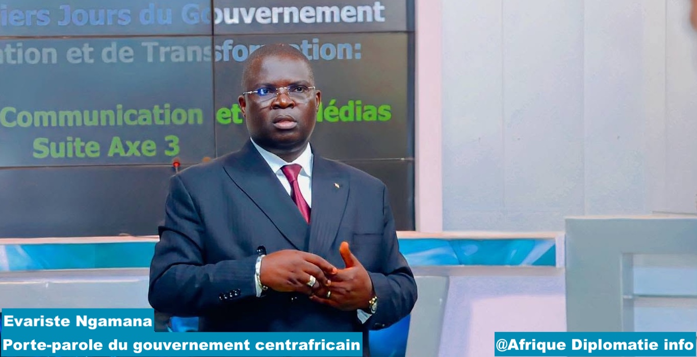 Evariste Ngamana, Ministre d'Etat et porte-parole du gouvernement centrafricain